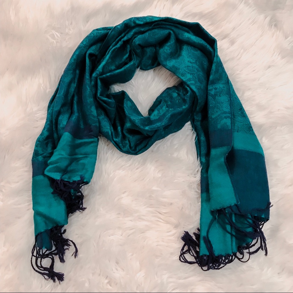 Turquoise Scarf // Teal Scarf // Boho Scarf